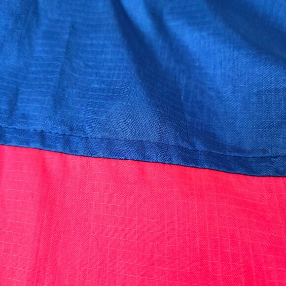 VTG 90s Columbia Men's Jacket Hot Pink Colorblock 1/4 Zip Windbreaker Pullover L - Picture 14 of 16